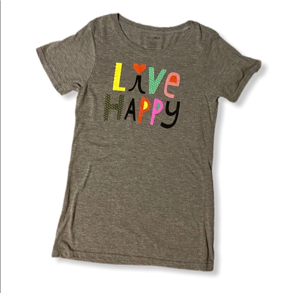 Small gray short sleeve T shirt with graphics